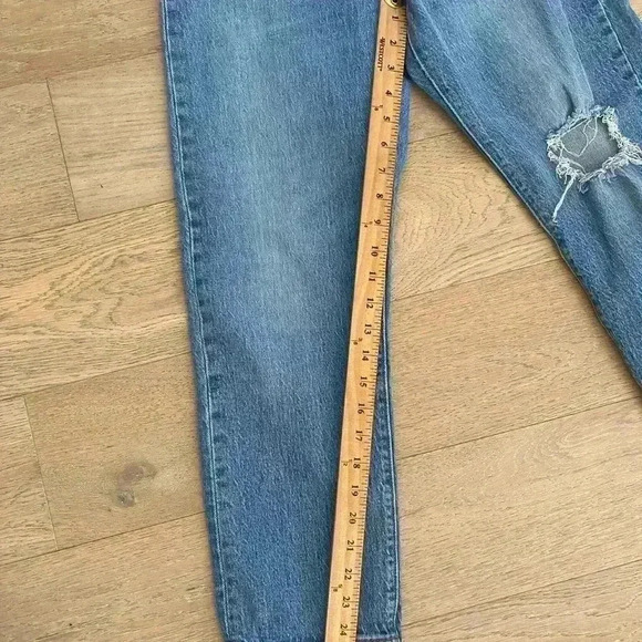 Levi’s Straight Wedgie Jeans Blue Size 27 - Picture 2 of 9